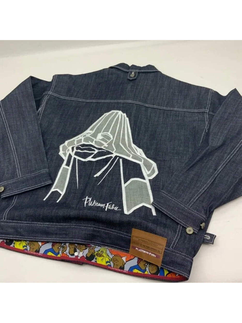 Men's Fubu Raw Blue Hornet Denim Jacket NWT